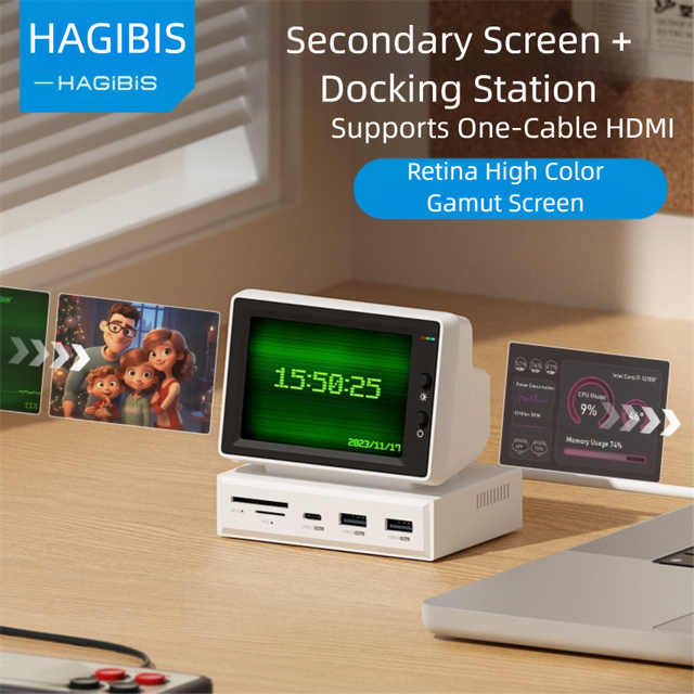 Small Computer Secondary Screen Desktop Docking Station Case
